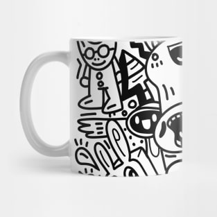 Cute and fun with various imaginary characters Mug